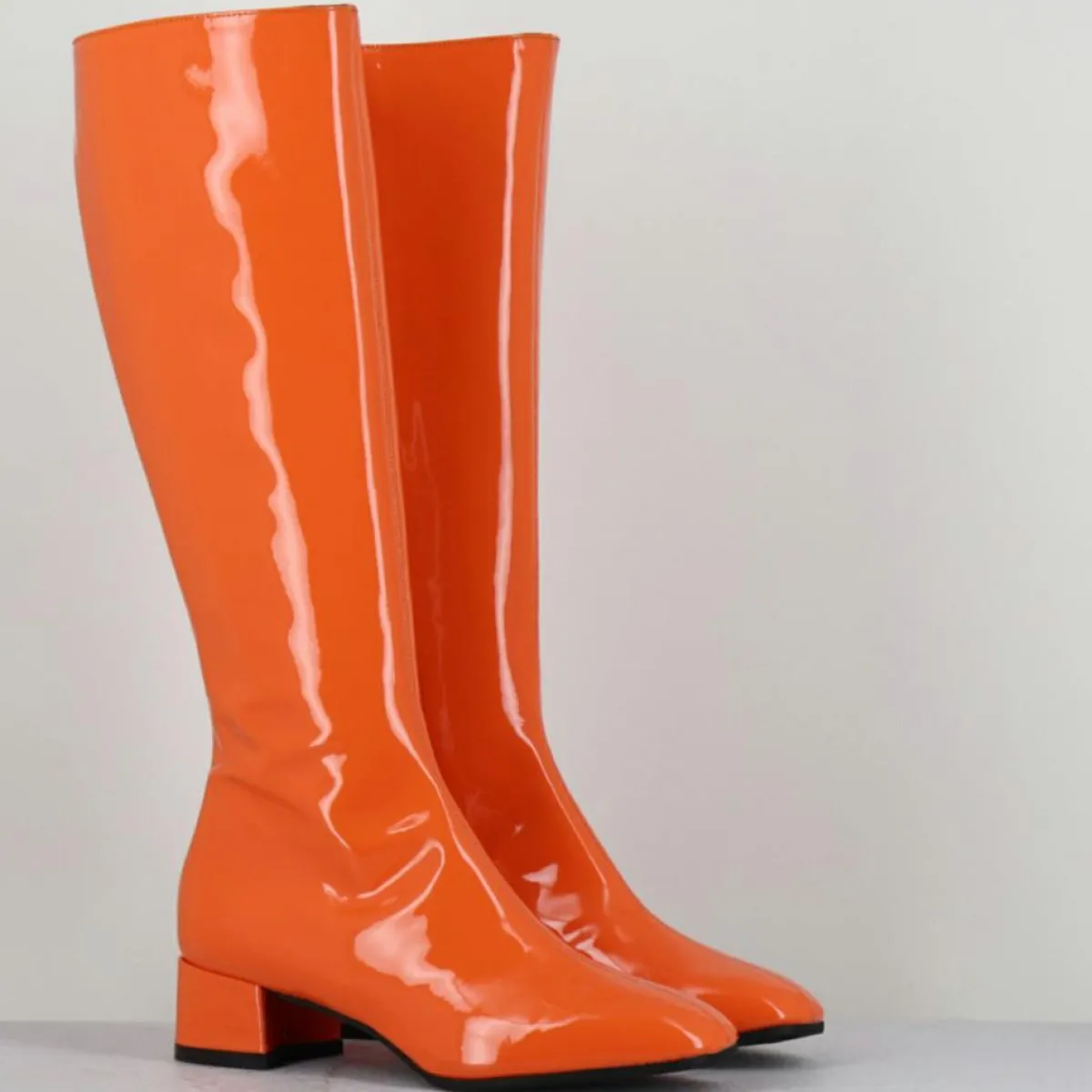Garrice Bottes|Bottes en Cuir mayera oranges