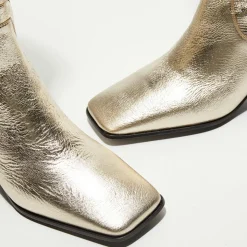 Free Lance Bottes|Bottes en Cuir Tessa champagne - Talon 5 cm