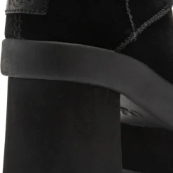 Ugg Bottines|Bottes en Velours de Cuir New Heights Platform Mini noires - Talon 11,4 cm