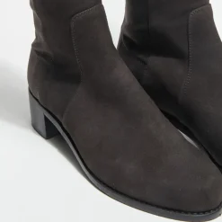 Stuart Weitzman Bottes|Bottes en Velours de Cuir & Textile Reserve chocolat