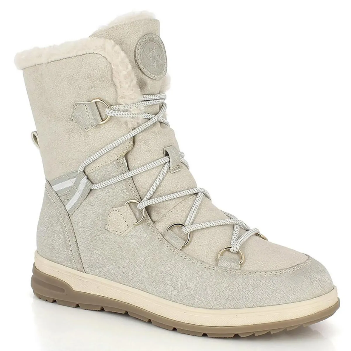 Kimberfeel Bottes|Bottes Fourrées Abigail blanc cassé