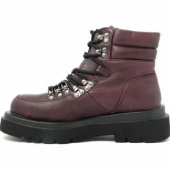 Lab78 Bottines|Bottines à lacets bordeaux - Talon 5 cm