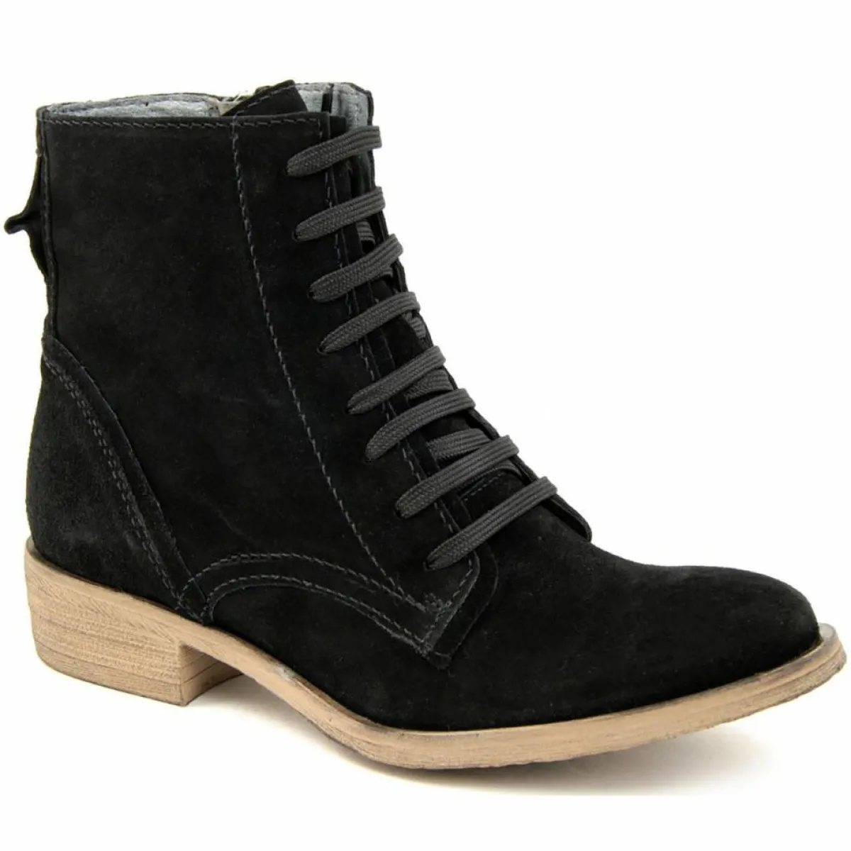 Lab78 Bottines|Bottines à lacets noires