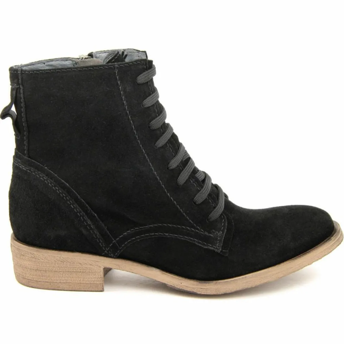 Lab78 Bottines|Bottines à lacets noires