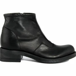 Lab78 Bottines|Bottines à talon en Cuir noires - Talon 4 cm