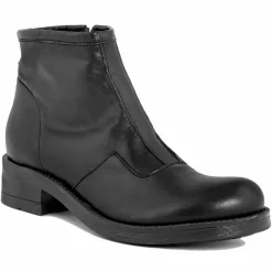 Lab78 Bottines|Bottines à talon en Cuir noires - Talon 4 cm