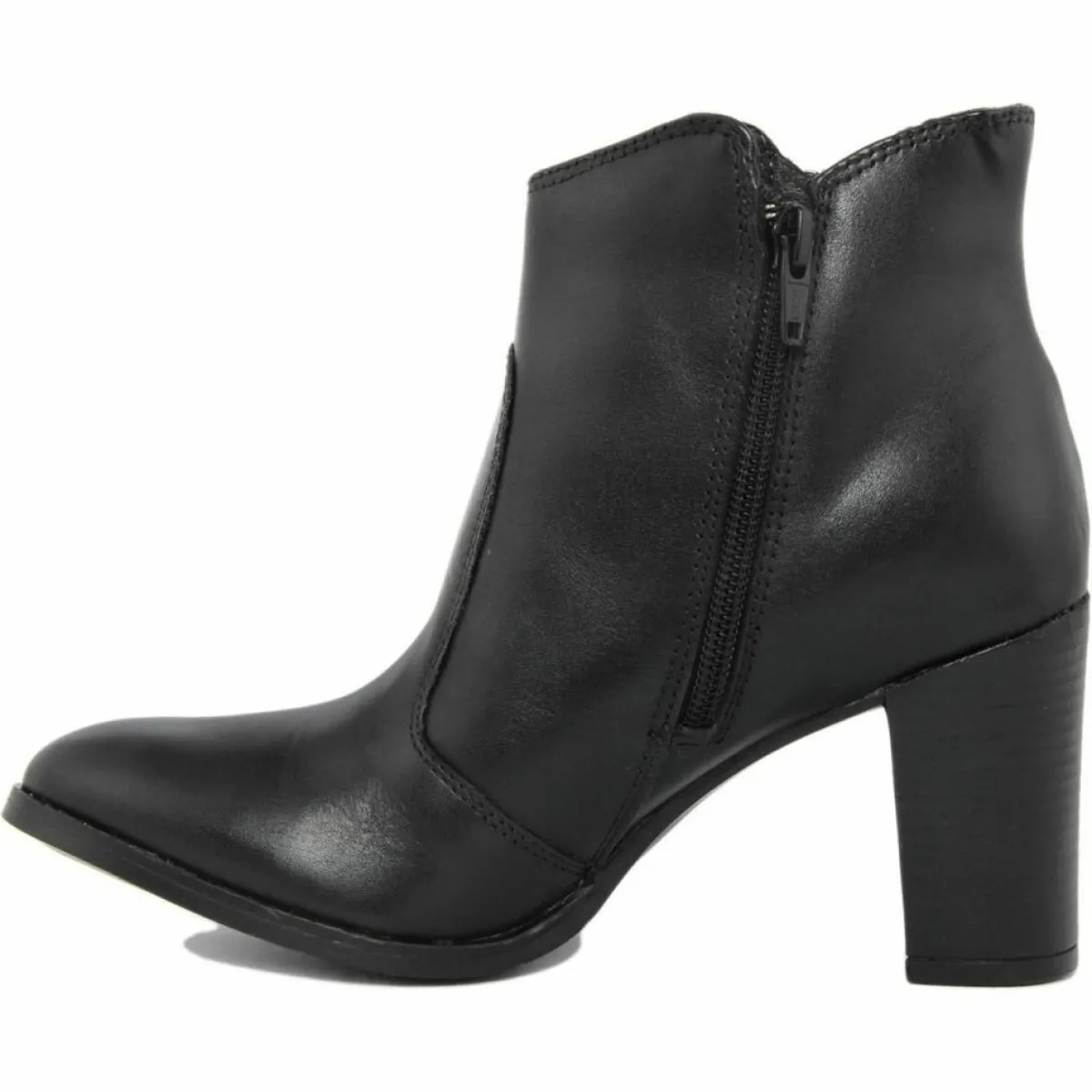 Lab78 Bottines|Bottines à talon en Cuir noires - Talon 8 cm