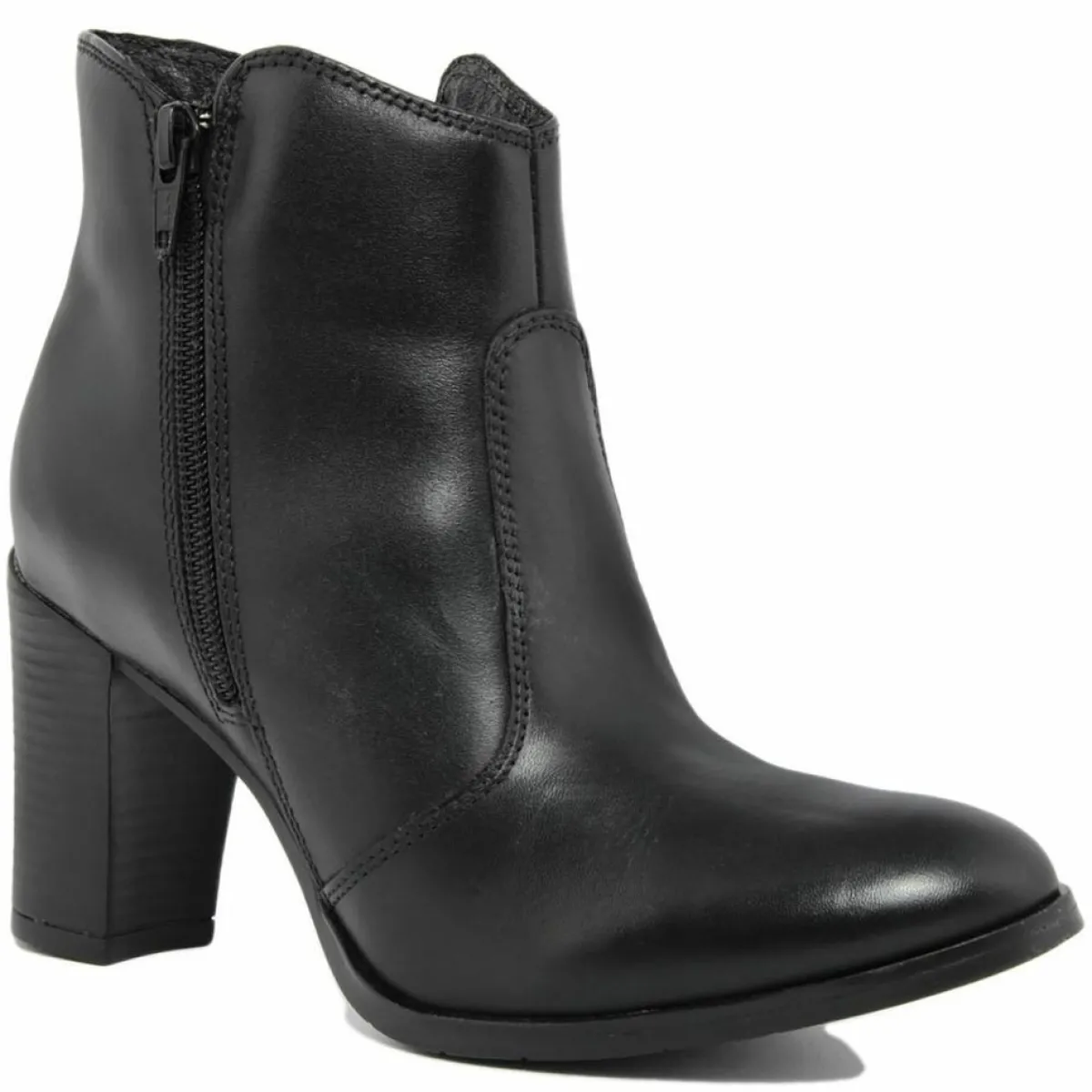 Lab78 Bottines|Bottines à talon en Cuir noires - Talon 8 cm