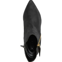 Lab78 Bottines|Bottines à talon en Velours de Cuir Cleopatre noires - Talon 10 cm