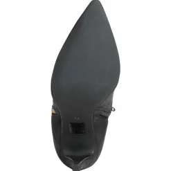 Lab78 Bottines|Bottines à talon en Velours de Cuir Cleopatre noires - Talon 10 cm