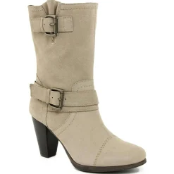 Lab78 Bottines|Bottines à talon en Velours de Cuir Carol castor - Talon 8.5 cm