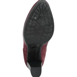 Lab78 Bottines|Bottines à talon en Velours de Cuir Vivi vin - Talon 8.5 cm