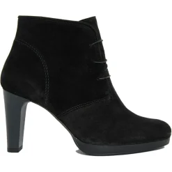 Lab78 Bottines|Bottines à talon en Velours de Cuir April noires - Talon 8.5 cm