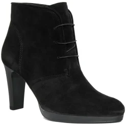 Lab78 Bottines|Bottines à talon en Velours de Cuir April noires - Talon 8.5 cm