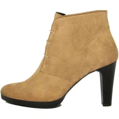 Lab78 Bottines|Bottines à talon en Velours de Cuir April camel - Talon 8.5 cm