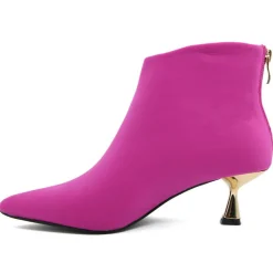 Lab78 Bottines|Bottines à talon Eugénie fuschia - Talon 5 cm