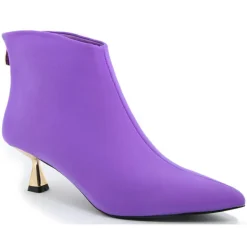 Lab78 Bottines|Bottines à talon Eugénie violettes - Talon 5 cm