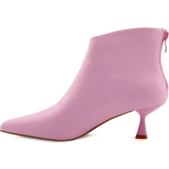 Lab78 Bottines|Bottines à talon Louise roses - Talon 5 cm