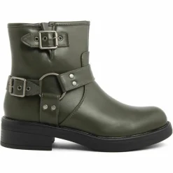 Lab78 Bottines|Bottines biker plates vertes - Talon 4 cm