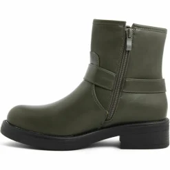 Lab78 Bottines|Bottines biker plates vertes - Talon 4 cm
