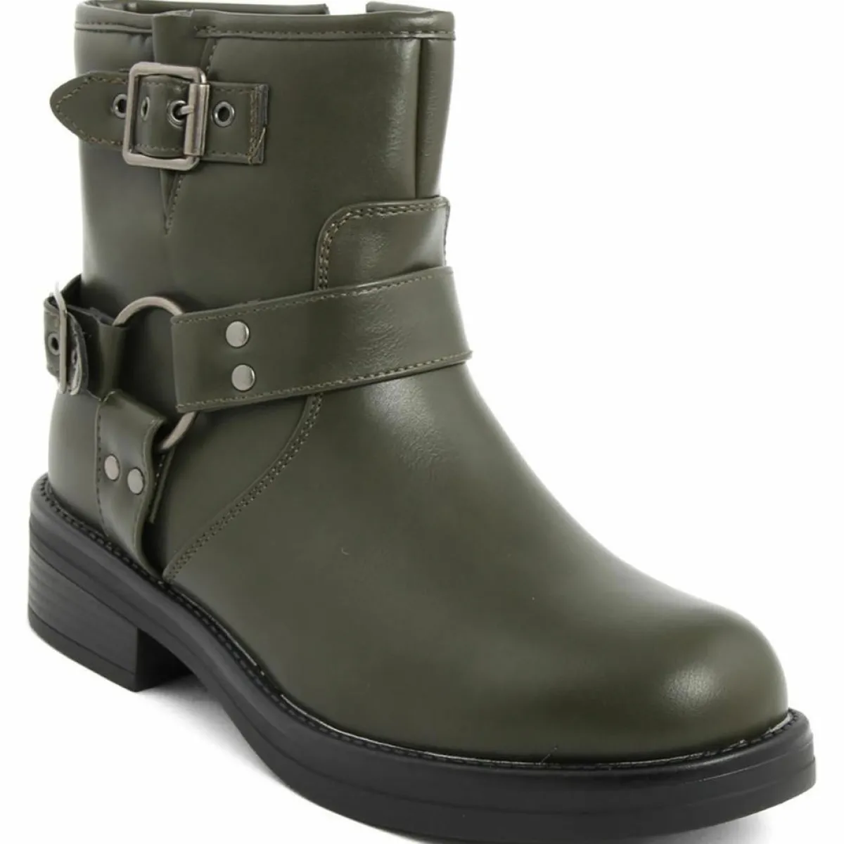 Lab78 Bottines|Bottines biker plates vertes - Talon 4 cm