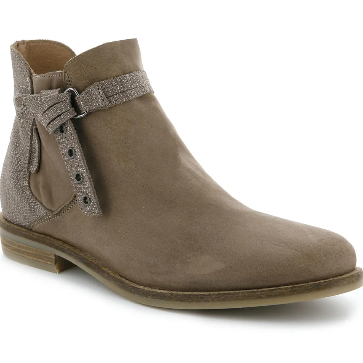 Palladium Bottines|Bottines Bi-matière en Cuir lisse Stila Mix beige foncé