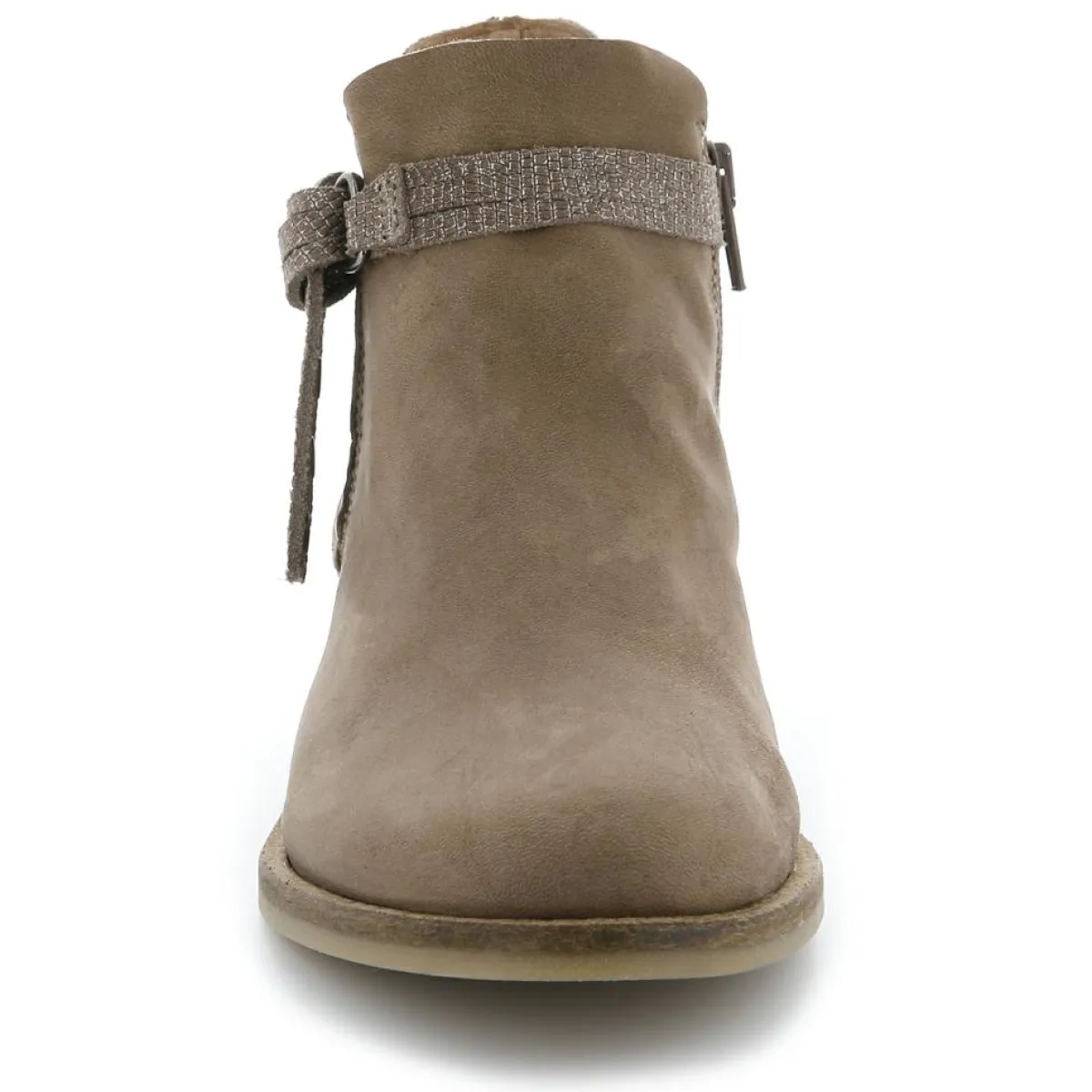 Palladium Bottines|Bottines Bi-matière en Cuir lisse Stila Mix beige foncé