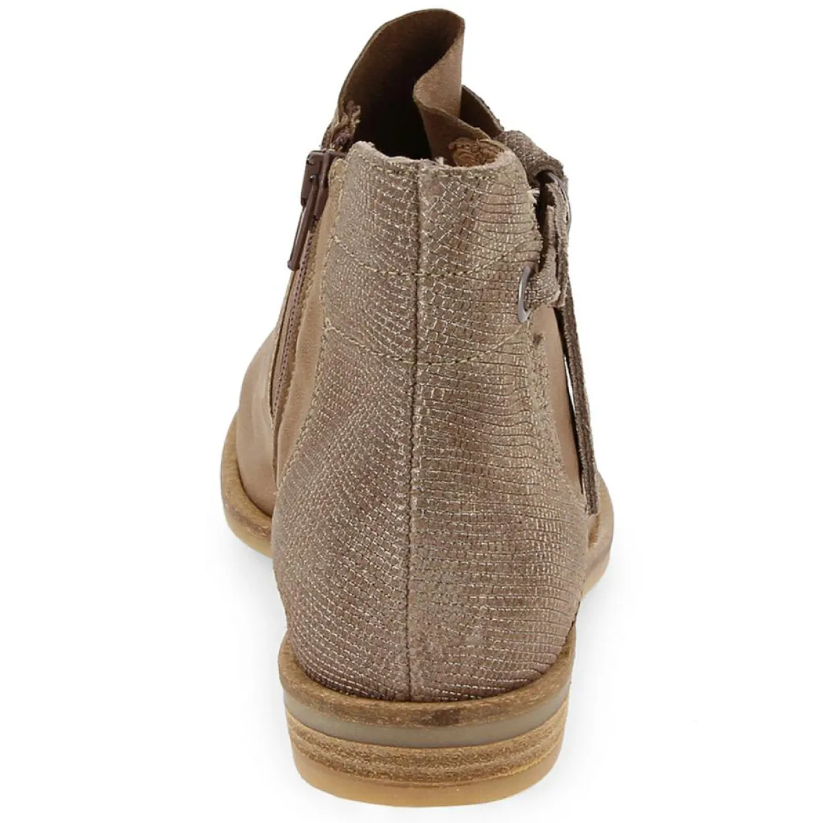 Palladium Bottines|Bottines Bi-matière en Cuir lisse Stila Mix beige foncé