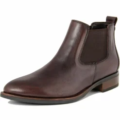 Lab78 Bottines|Bottines chelsea en Cuir marron foncé