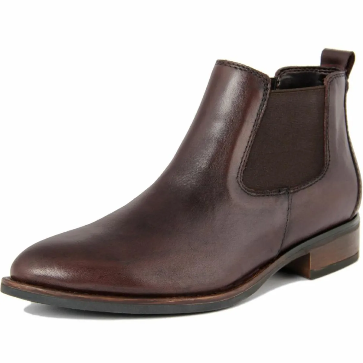 Lab78 Bottines|Bottines chelsea en Cuir marron foncé