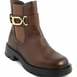 Lab78 Bottines|Bottines chelsea plates marron - Talon 4 cm