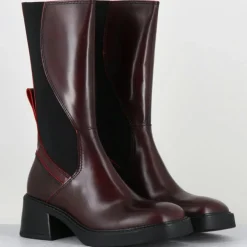 E8 By Miista Bottines|Bottines en Cuir & Textile flavia bordeaux