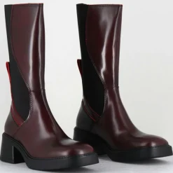 E8 By Miista Bottines|Bottines en Cuir & Textile flavia bordeaux