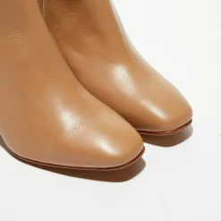 Apologie Bottines|Bottines en Cuir Alba camel - Talon 8,5 cm
