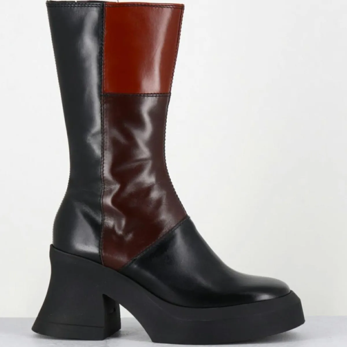E8 By Miista Bottines|Bottines en Cuir belinda marron - Talon : 10cm