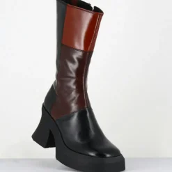E8 By Miista Bottines|Bottines en Cuir belinda marron - Talon : 10cm