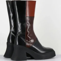 E8 By Miista Bottines|Bottines en Cuir belinda marron - Talon : 10cm