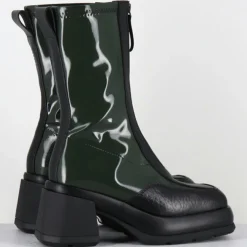 E8 By Miista Bottines|Bottines en Cuir camila vertes - Talon : 8cm