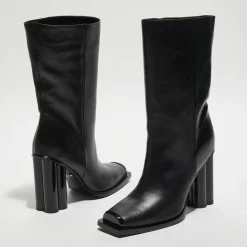 Sonia Rykiel Bottines|Bottines en Cuir Clover noires - Talon 10 cm