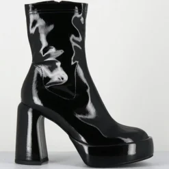 Elena Iachi Bottines|Bottines en Cuir E3527 noires - Talon : 9.5 cm