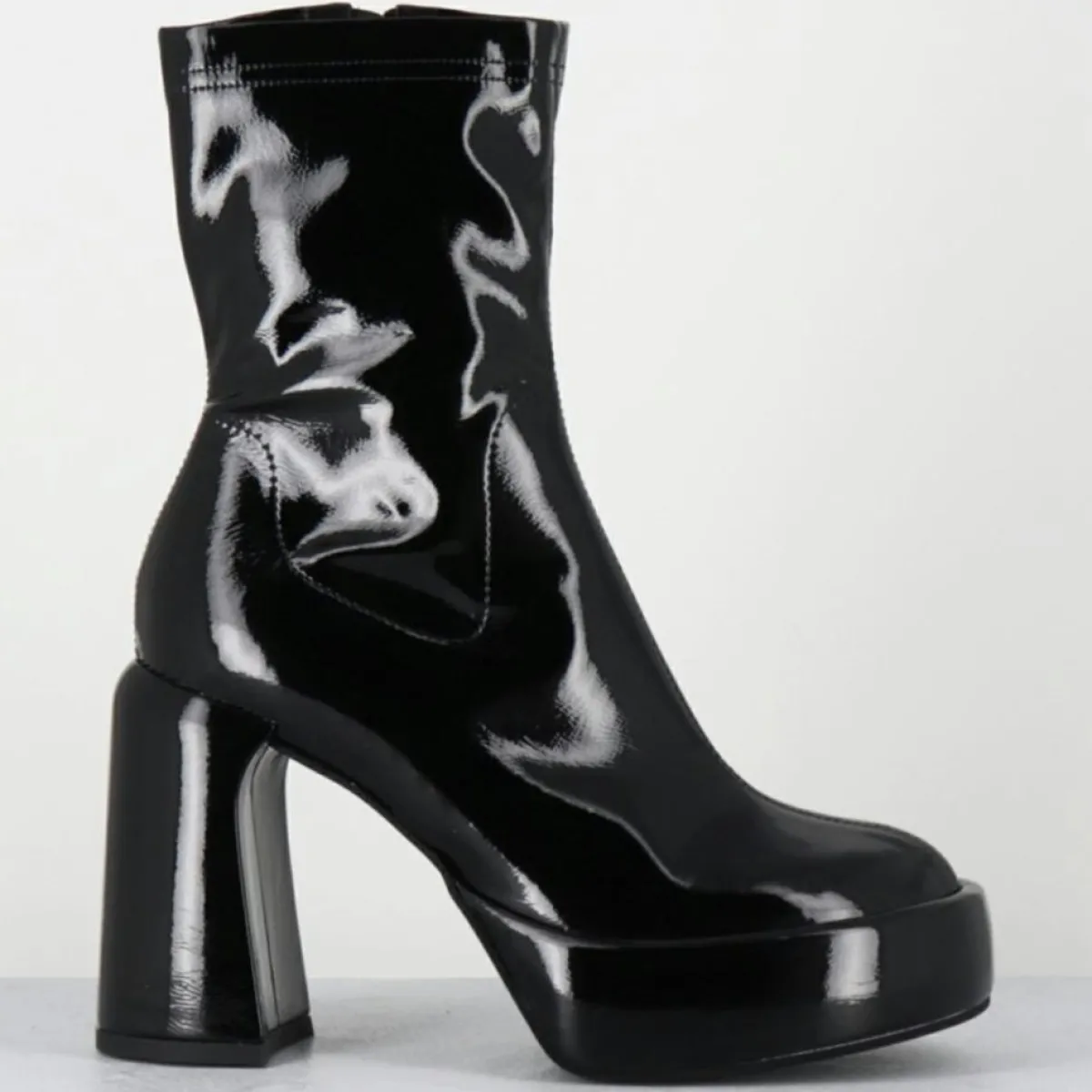 Elena Iachi Bottines|Bottines en Cuir E3527 noires - Talon : 9.5 cm