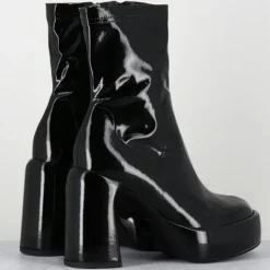 Elena Iachi Bottines|Bottines en Cuir E3527 noires - Talon : 9.5 cm