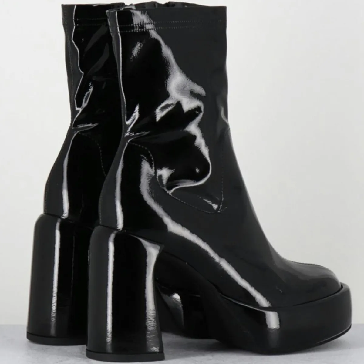 Elena Iachi Bottines|Bottines en Cuir E3527 noires - Talon : 9.5 cm