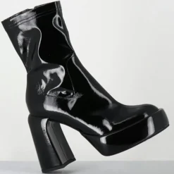 Elena Iachi Bottines|Bottines en Cuir E3527 noires - Talon : 9.5 cm
