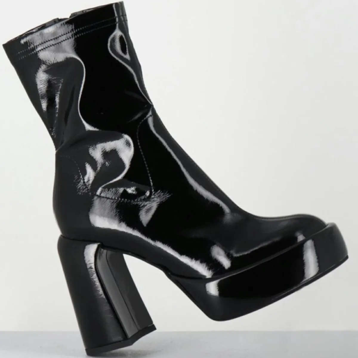 Elena Iachi Bottines|Bottines en Cuir E3527 noires - Talon : 9.5 cm