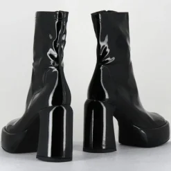 Elena Iachi Bottines|Bottines en Cuir E3527 noires - Talon : 9.5 cm