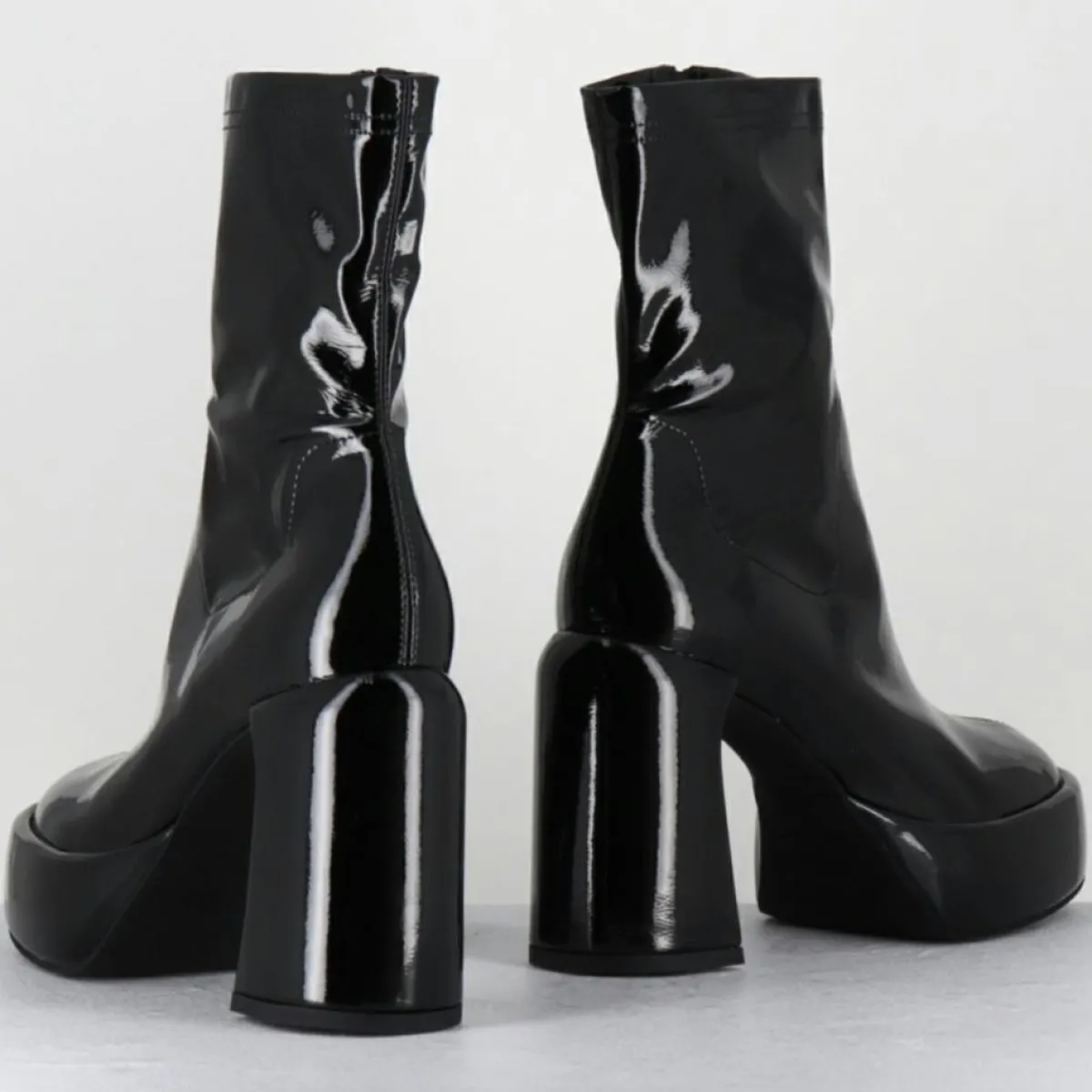 Elena Iachi Bottines|Bottines en Cuir E3527 noires - Talon : 9.5 cm