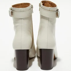 Apologie Bottines|Bottines en Cuir Julia beiges - Talon 7,5 cm