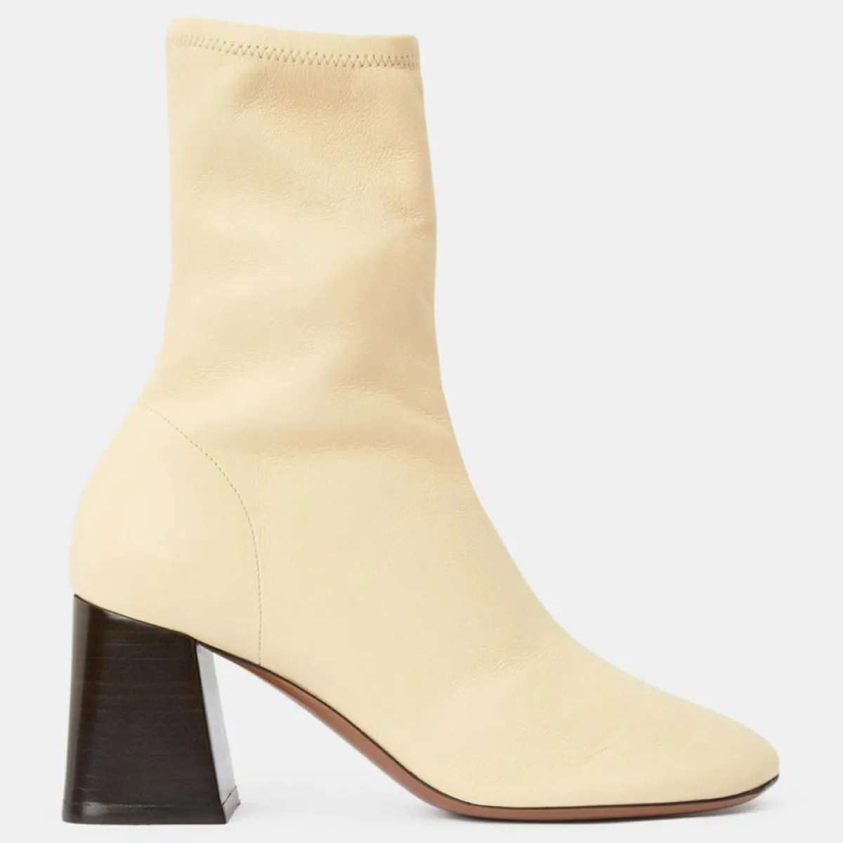 Neous Bottines|Bottines en Cuir Lepus jaune pâle - Talon 7 cm