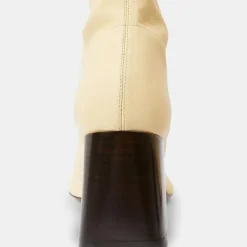 Neous Bottines|Bottines en Cuir Lepus jaune pâle - Talon 7 cm